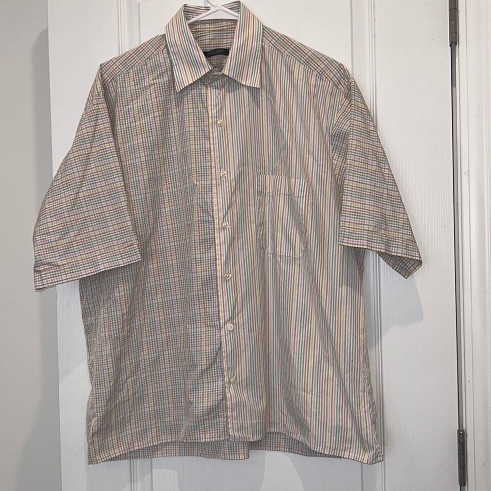 Burberry London Men’s Button Down Shirt, Size Large